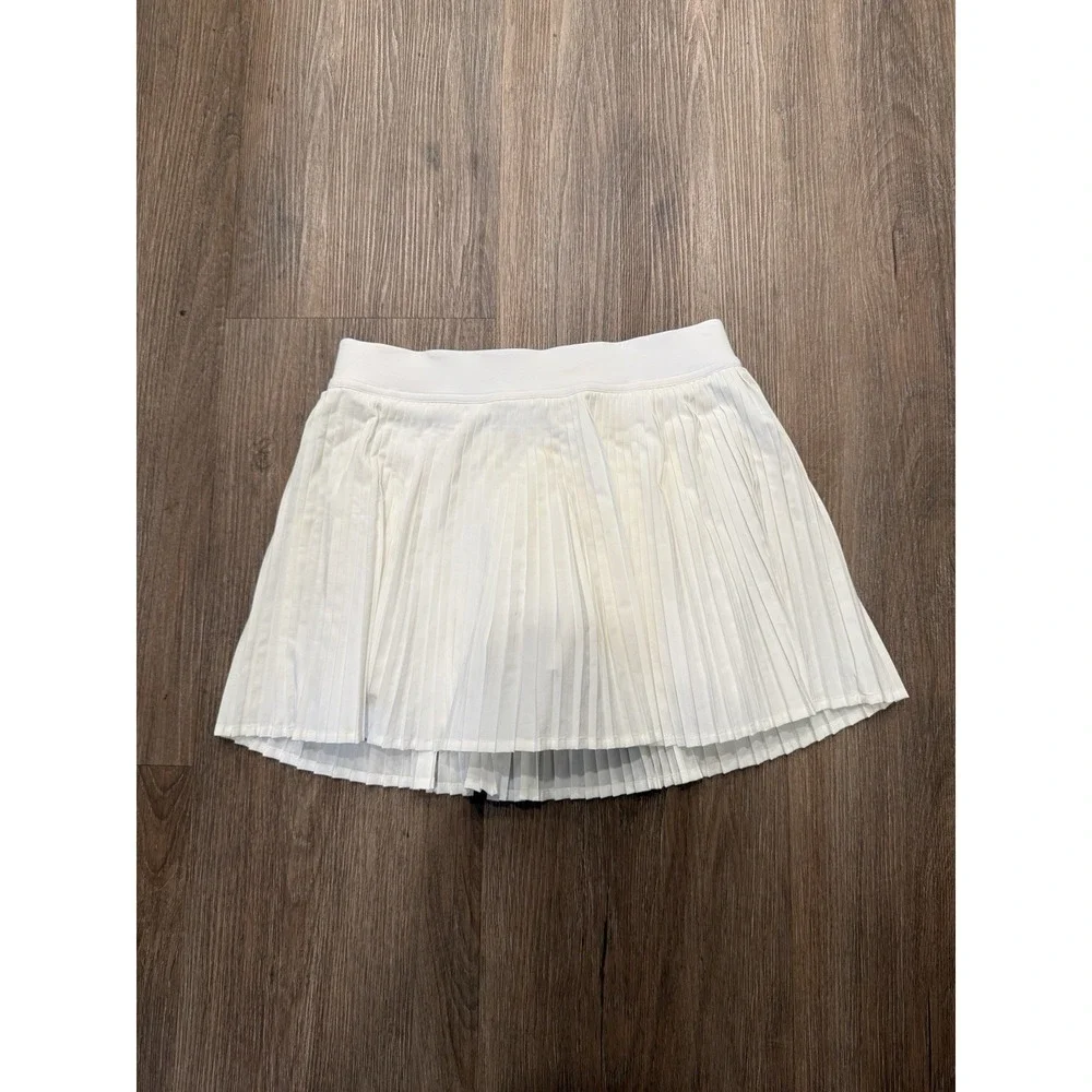 Lululemon Varsity High Rise Pleated Tennis Skirt‎ White Active Sz 4